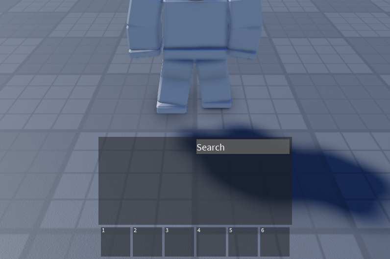 Screenshot of the hotbar and inventory with modified mini size